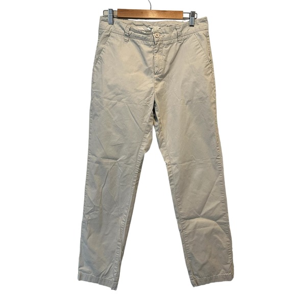 Garnet Hill Classic Cotton Khaki Chino Pants Size 8 - Picture 2 of 9